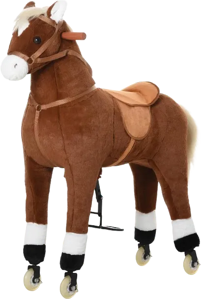 Walking Horse with Easy Rolling Wheels
